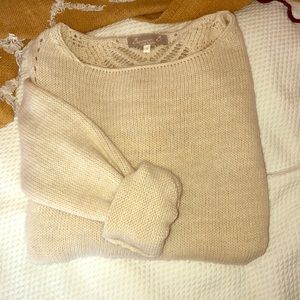 White Knit Cashmere sweater